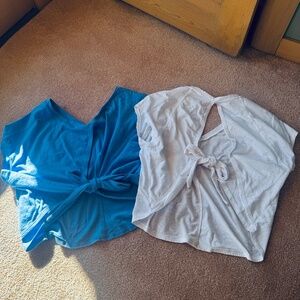 Two Altar'd State Tie Back Workout Tops